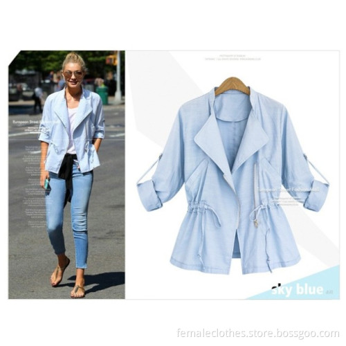 Monochrome new fall fashion classic women's coat jacket/Monochrome nouvelle mode automne manteau veste pour femmes classiques